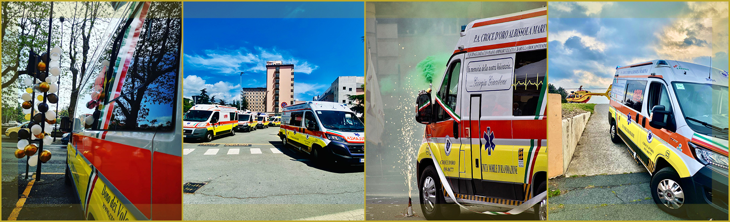 collage fotografie ambulanze